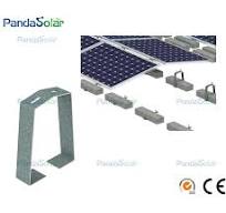 Ballast Flat Roof Solar Panel Energy Galvanized Steel Rear Leg Mounting Rack