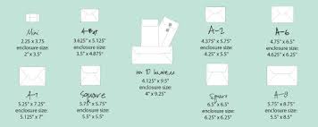 standard greeting card size chart awesome the best envelope