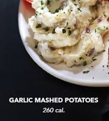 Garlic Mashed Potatoes 260 Calories Garlic Mashed Potatoes Applebees Restaurant Menu Mashed Potatoes