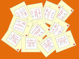 Juego matematico funcion lineal : Bingo De La Funcion Lineal Juegos Y Matematicas