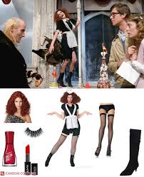 This costume comes complete with a black dress, an attached white apron, and a matching headpiece. Magenta From Rocky Horror Picture Show Costume Carbon Costume Diy Dress Up Guides For Cosplay Halloween