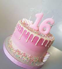 Cakes on occasions like a birthday, promotion, anniversary, valentine's day, etc. Ombre 16th Pink Drip Cake Sweet 16 Birthday Cake 16th Birthday Cake For Girls Pink Birthday Cakes