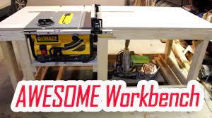 This plan is extremely simple, consisting of only three steps, meaning just about anyone will be able to pull it off with ease. Easy Diy Workbench With Dewalt Table Saw Dwe7480 Insert Part 1 Juro Workshop Youtube
