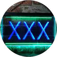 XXX Adult Rated Movie Illuminated Dual Color LED Neon Sign Green & Blue 600  x 400mm st6s64-i0791-gb : Amazon.co.uk: Home & Kitchen