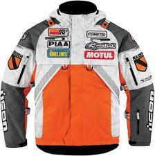 Icon Patrol Raiden Waterproof Jacket Orange Waterproof Motorcycle Jacket Motorcycle Jacket Jackets