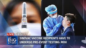 The sinovac vaccine uses more traditional vaccine technology, relying on inactivated virus particles to produce an immune response. Sinovac Vaccine Recipients Not Exempted From Pre Event Testing Moh The Big Story Youtube