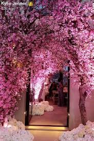 As us weekly previously reported, beyonce and fergie were also among the list of shower invitees, with guests receiving music boxes with twirling ballerinas as the invitations. Kim Kardashian Kanye West Threw Amazing Cherry Blossom Theme Baby Shower For Third Baby Cherry Blossom Theme Cherry Blossom Wedding Theme Blossom Tree Wedding