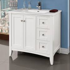 Fairmont boasts a large range of collections including the popular fairmont toledo vanities and fairmont smithfield vanities. Fairmont Designs Shaker Americana 36 Vanity Drawer Right For Integrated Top Polar White Free Shipping Modern Bathroom