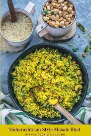 How To Make Easy Masale Bhat Maharashtrian Style Recipe Delicious Holiday Recipes Side Dish Recipes Healthy Delicious Vegan Recipes