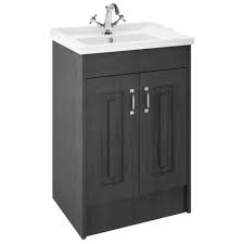 By applying grey color you can add an elegant nuance to your bathroom. York Traditional Dark Grey Bathroom Basin Unit 620 X 470mm Victorian Plumbing Uk