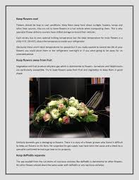 Nine secrets to keep floral arrangements perky and fragrant. My Publications How To Care For Fresh Flowers Page 4 Created With Publitas Com