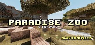 Tell your friends about the new mod and have fun together without leaving your home! Paradise Zoo Map Maps Minecraft Bedrock