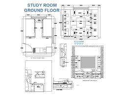 Internal elevations internal elevation drawings show each room's floor plan in greater detail, as well as the corresponding walls. 2d Drawing Of Study Room Plan And Ceiling Design Wall Elevation Autocad File Cadbull Room Planning Ceiling Design Hotel Room Design Bedrooms