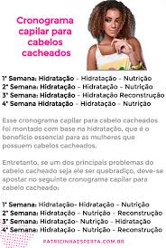 Para montar o calendário do cronograma capilar, não há uma regra específica: Cabelos Cacheados Cronograma Capilar Como Fazer