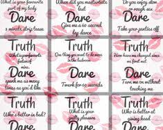 Truth Or Dare Couple S Naughty Game Perfect For Date Night Box Valentine S Gift Anniversary Gift Birthday Gift Instant Download Love Games For Couples Drinking Games For Couples Question Games For Couples
