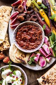 Looking for a change from your usual party food offerings? Moroccan Dip Platter Half Baked Harvest