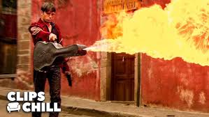 Blinded Fight with Flamethrower | Once Upon a Time in Mexico (Johnny Depp)  - YouTube