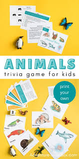 For those who love animals, learning new trivia facts is really fun. Animal Trivia For Kids Adventure In A Box