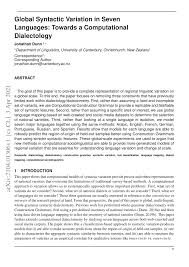 Contact us prospective student queries if you are a prospective student with any queries in relation to applying as a mature age student, please contact our course information centre on 1300 897 669 or study@westernsydney.edu.au. Pdf Global Syntactic Variation In Seven Languages Towards A Computational Dialectology