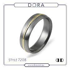 Dora Mens Rings Geo Range Style 7208 Gold Titanium Men S Ring Available In 9 14 18ct Yel Titanium Rings For Men Rings Mens Wedding Bands Rings For Men