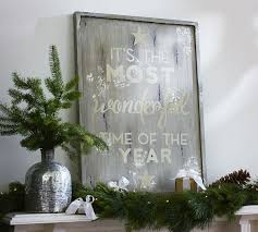It S The Most Wonderful Time Of The Year Sign Grey Holiday Decor Christmas Xmas Decorations Christmas Decorations