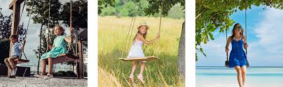 En campos de juego o en grandes extensiones de terreno). Juguete Juego Al Aire Libre Pino Redondo Asiento De Madera Solida Columpio De Arbol Con Cuerda Para Colgar En Jardin Casa Exterior Interior Aoneky Columpio Infantil De Madera Para Ninos Adultos Jardin