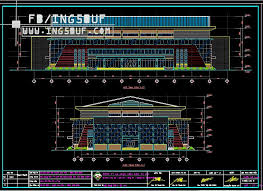 مخطط مشروع ملعب كرة قدم الصالات اوتوكاد Dwg