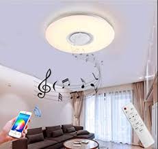 Glowing bedside table led modern gamer furniture black or white! Ceiling Light Dimmable Colour Changing Led Bluetooth Speaker Music Ceiling Light 60 W With Remote Control App Control For Children S Room Bedroom Pure White Lampshade Amazon De Beleuchtung