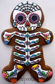 Pin By M Echter Art Teacher On The Book Of Life Movie Costume And Craft Ideas Skull Cookies Day Of The Dead Gingerbread