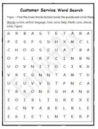 Puzzles word puzzle quick prints: Customer Service Word Search Puzzle Printable Englishbix