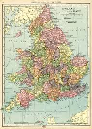 Historic counties of great britain. England And Wales Map Vintage Map Download Antique Map C S Hammond History Geography England Wales Vintage Images Map Vintage Map