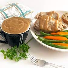 Learn How To Make A Homemade Pork Loin Roast Gravy From The Pan Drippings In Ten Minutes Or Less Fast And Delicious Pork Gravy Roast Gravy Pork Gravy Recipe