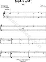 Isabella's lullaby (or isabella's song) is a song from the anime series the promised neverland. Chrissy Ricker Isabella S Lullaby Easy Sheet Music Piano Solo In A Minor Download Print Sku Mn0232416