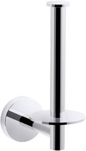 Kohler Elate Vertical Toilet Tissue Holder Reviews Wayfair Sunnypoint bathroom standing toilet tissue paper roll holder stand with.