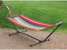 Questo modello è progettato per essere trasportabile ovunque con semplicità. Amaca Da Giardino Con Supporto Amache Sedie Sospese E Accessori Deyarrestaurant Amache