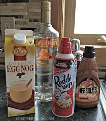 Drizzle with caramel and garnish with a cherry. Egg Nog Salted Caramel Vodka Martini Crafty Morning