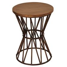 Capavella End Table In 2020 Circle Accent Table End Tables Metal End Tables