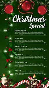 Christmas Menu Menu Design Template Christmas Menu Menu Template
