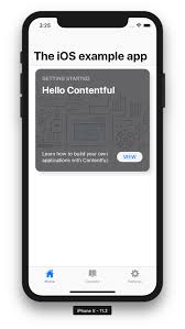 Github Contentful The Example App Swift Example App For Contentful In Swift