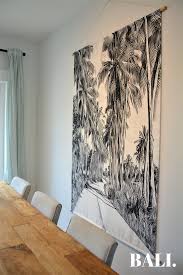 wandkleed wanddecoratie canvas doek woonkamer jungle palmbomen inspiratie 180 x 120 wandkleed interieur woonkamer groot schilderij
