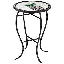 Save this for later by adding it to your wishlist! Beige Pineapple Mosaic Round Outdoor Accent Table 33g13 Lamps Plus