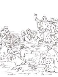 Jesus Sermon On The Mount Coloring Page Free Printable Coloring Pages Sunday School Coloring Pages Christian Coloring Bible Coloring Pages