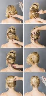 Looking for some easy hairstyles for short hair? Easy Short Hair Updo Tutorial By Ester Short Hair Updo Tutorial Short Hair Styles Easy Short Hair Styles