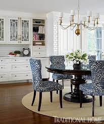 Stylish Update For A Historic Detroit Home Round Dining Room Upholstered Dining Chairs Dining Room Decor