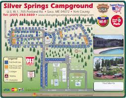 Silver Springs Campground In Saco Near Portland Camping In Maine Campground Silver Springs