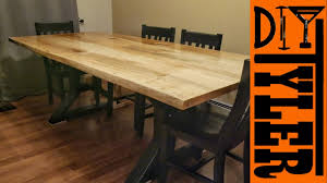Live edge spalted maple bar top epoxy top we make custom wood epoxy table decor. Live Edge Maple Slab Farmhouse Table Youtube