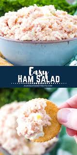 Quick And Easy Homemade Ham Salad Recipe That Is Perfect For Using Leftover Ham Or Hard Boiled Eggs Up Enjoy Leftover Ham Recipes Ham Salad Ham Salad Recipes
