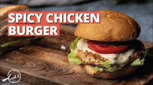 Today is the day for some burgers. Spicy Chicken Burger Recipe How To Make Indian Style Chicken Burger Fastfood Recipes Youtube