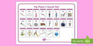 Free Phase 5 Sounds Phonics Mat Teacher Made