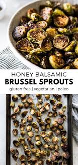 Honey Balsamic Brussels Sprouts Isabel Eats Recipe Recipes Brussel Sprouts Balsamic Brussel Sprouts
